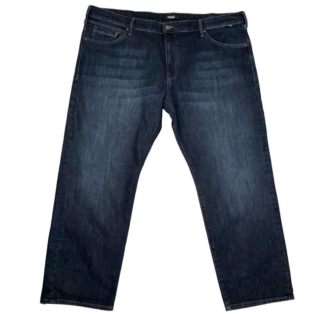 Mavi Jeans Mens 42x29 Indigo Blue Matt Relaxed Straight Leg Denim